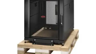 Серверный шкаф APC NetShelter SX 12U, черный, с ударопрочной упаковкой, TAA-совместимый, для серверов и СХД