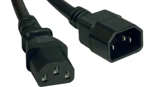 Аксессуар: Кабель питания Eaton Tripp Lite P005-002 для PDU, C13-C14, 15А, 250В, 14 AWG, 0.61 м, черный, для серверов