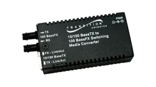 Медиаконвертер Lantronix Mini M/E-PSW-FX-02(SC) Fast Ethernet 10/100Base-TX на 100Base-FX с SC Duplex портом и дальностью до 2 км