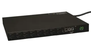 PDU Eaton Switched Metered PDUMH20NET 1.9kW, 16 розеток NEMA 5-15/20R, 120V, 1U Rack-Mount с интерфейсом LX и TAA-совместимостью