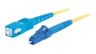 Кабель оптоволоконный C2G 1м LC-SC 9/125 OS2 Simplex Singlemode PVC Желтый для Gigabit Ethernet