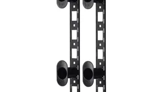 Аксессуар APC NetShelter AR8443A – вертикальный кабельный органайзер для оптоволокна, черный, безинструментальный монтаж