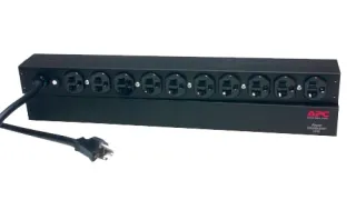 PDU APC NetShelter Basic Rack 1U – 20A, 120V, 10x NEMA 5-20R, 2.4кВА (AP9563)