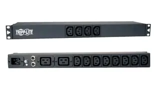 PDU Eaton Tripp Lite Series PDU12IEC Basic 1U Rack-Mount, 14 розеток (12 C13, 2 C19), вход C20 16A, 100-240V
