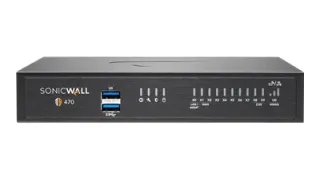 Межсетевой экран SonicWall TZ470 NGFW – высокопроизводительное устройство безопасности с 8 портами RJ-45 и 2 SFP+, расширенной защитой от угроз (ATP, RTDMI) для малых и средних предприятий.