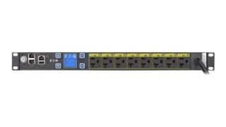 PDU Eaton Managed ePDU 1U с 8 розетками NEMA 5-15R, 120В/12А, 1440Вт, управляемый, для стоек