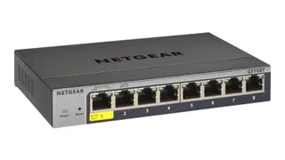 Коммутатор NETGEAR GS108Tv3 ProSafe 8-портовый Gigabit Ethernet Smart Managed Pro с облачным управлением и поддержкой Layer 3