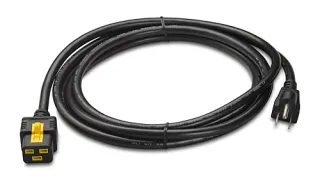 Кабель питания APC NetShelter AP8750 Locking, IEC C19 на NEMA 5-15P, 3.0м, 120В для стоечных PDU