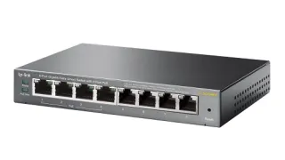 Коммутатор TP-Link TL-SG108PE - 8-портовый Gigabit Easy Smart с 4 портами PoE, 55 Вт бюджет