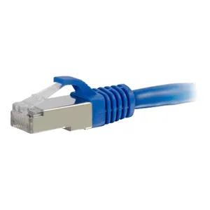 Сетевой кабель C2G 3ft Cat6a Snagless Shielded (STP) - синий патч-корд RJ-45 для высокоскоростных 10 Гбит/с сетей с защитой от помех