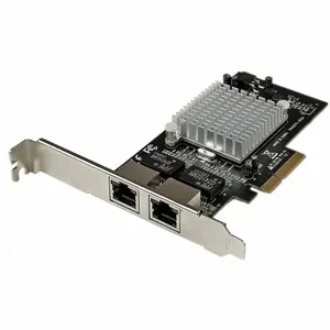 Сетевая карта StarTech.com Dual Port Gigabit Ethernet PCIe x4 - Адаптер Intel I350-AM2 для серверов и рабочих станций