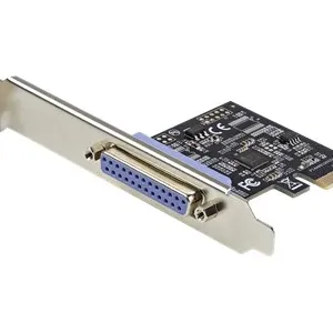 Адаптер StarTech.com PEX1P2: 1-портовая параллельная карта PCIe DB25 LPT для принтеров и промышленных устройств, SPP/ECP