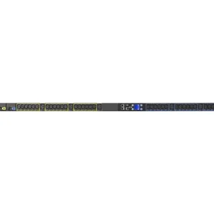 PDU Eaton Metered Input EMI104-10 0U Rack ePDU с 42 розетками (36 C13, 6 C19), L6-30P, 5.76 кВт, 230В, с функцией фиксации кабелей.