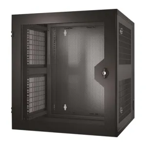 Стоечный шкаф APC NetShelter WX 13U настенный с вентилируемой дверью и двойными петлями, черный
