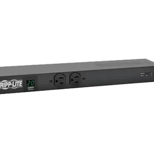 PDU Eaton Tripp Lite PDUMH20-ISO 2kW, 14 розеток (12x NEMA 5-20R, 2x NEMA 5-15R), с защитой от перенапряжений 3840 Дж, 1U стоечный