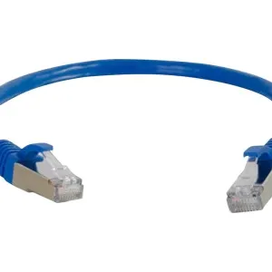 Сетевой кабель C2G Cat6a STP Snagless 14ft (4.27 м) синий для 10 Гбит/с сетей – надежная защита от помех