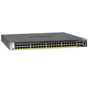 Коммутатор Netgear M4300-52G-PoE+ Layer 3 с 48 портами Gigabit Ethernet PoE+ и 4 портами 10G SFP+ для высокопроизводительных сетей