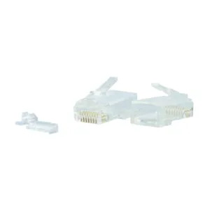 Аксессуар C2G RJ45 Cat6 Modular Plug - коннектор для создания сетевых кабелей, позолоченные контакты, прочный поликарбонат