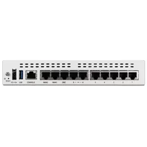 Сетевой межсетевой экран Fortinet FortiGate FG-60F – 10 портов Gigabit Ethernet, SD-WAN, комплексная защита от угроз, настольный/настенный монтаж