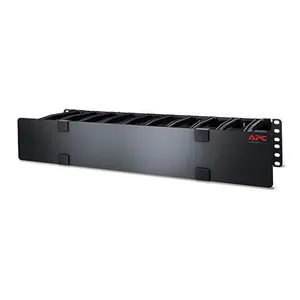 Аксессуар APC NetShelter AR8603A – Горизонтальный Кабель-менеджер 2U, односторонний с крышкой, 19 дюймов
