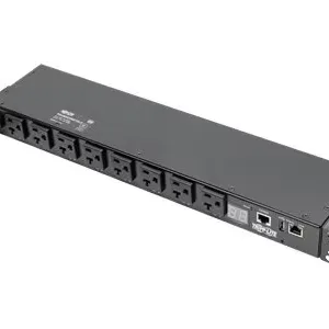 PDU Eaton PDUMH20NET2LX 1.9кВт, однофазный, управляемый, с 8 розетками NEMA 5-15/20R, интерфейс LX, 1U для стойки, TAA-совместимый