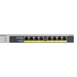Коммутатор NETGEAR GS108LP 8-портовый Gigabit Ethernet PoE/PoE+ неуправляемый с гибким бюджетом 60W