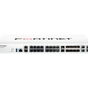 Межсетевой экран Fortinet FortiGate 100F – высокопроизводительное решение 1U с 10 Gigabit Ethernet, SD-WAN и комплексной защитой от угроз для корпоративных сетей.