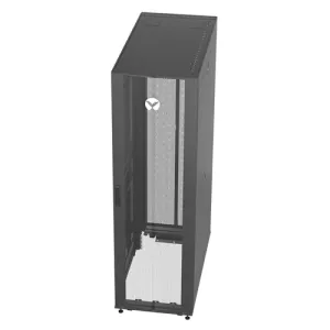 Стоечный шкаф Vertiv VR Rack 42U TAA Compliant (VR3300TAA) – Премиум-решение для серверов, коммутаторов и патч-панелей с нагрузкой до 3000 фунтов и увеличенной полезной глубиной.