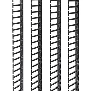 Аксессуар APC NetShelter AR7717A: Вертикальный кабель-менеджер для стоек 42U NetShelter SX, комплект из 4 шт., черный