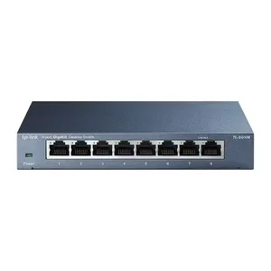 Коммутатор TP-Link TL-SG108 8-портовый Gigabit Ethernet, настольный, неуправляемый, металлический корпус, энергоэффективный