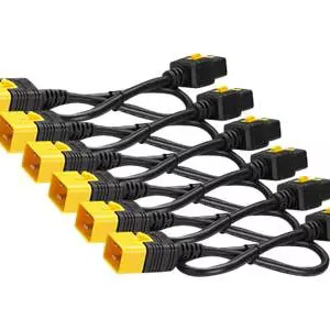 Аксессуар APC by Schneider Electric AP8712S NetShelter: кабель питания C19-C20 с фиксатором, 0.6м для PDU APC AP8000