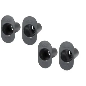 Аксессуар APC NetShelter AR8444: Вертикальные катушки для оптоволоконного кабеля, 4 шт., черные, для стоек 0U, монтаж без инструментов