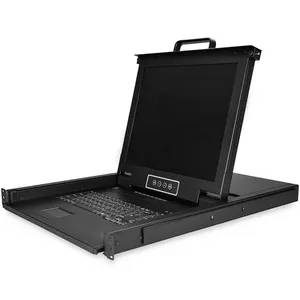 KVM Консоль StarTech.com RKCONS1708K 8 портов с 17" LCD дисплеем, 1U стоечная, USB и VGA поддержка