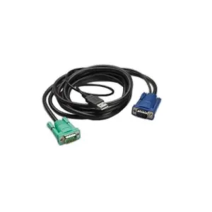 KVM Кабель APC AP5822 Integrated Rack LCD/KVM USB - 3.6м (12 футов) с HD-15 и USB 2.0 для управления серверами
