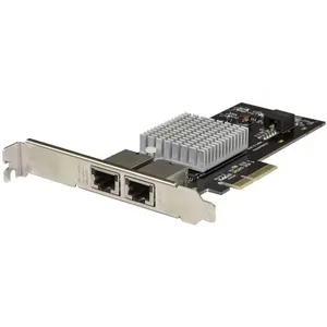 Аксессуар StarTech.com 2-портовая сетевая карта PCIe 10GBASE-T/NBASE-T с чипом Intel X550AT для высокоскоростных Ethernet-сетей