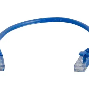 Сетевой кабель C2G Cat6a Snagless UTP, 6 дюймов, синий – для 10 Gigabit Ethernet, RJ-45, улучшенная защита от перекрестных помех