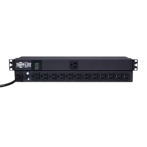 PDU Eaton Tripp Lite PDUMH15 Metered 1.4кВт, 120В, 13 розеток NEMA 5-15R, 1U стоечный монтаж