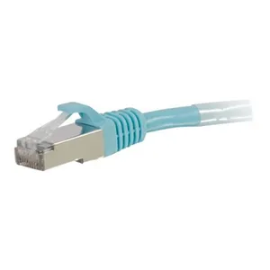 Кабель C2G Cat6a Snagless UTP 3ft Aqua - Патч-корд RJ-45, медь, позолоченные коннекторы