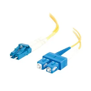 Кабель сетевой C2G 6м LC-SC 9/125 OS2 Duplex Single-Mode Fiber Optic Cable, желтый PVC, для Gigabit Ethernet, OFNR Rated