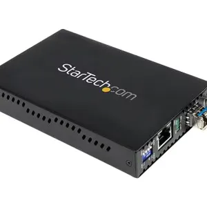Медиаконвертер StarTech.com Gigabit Ethernet Single Mode LC 40 км – ET1000S40LC2, 1000 Мбит/с, для оптоволокна и витой пары, настольный/стоечный.
