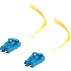 Аксессуар C2G Оптический патч-корд Duplex LC-LC, Single-mode OS2, 9/125 мкм, 9 м, желтый, для Gigabit Ethernet