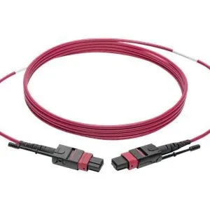 Оптический патч-корд Eaton Tripp Lite N845-03M-12-MG MTP/MPO OM4, 12 волокон, 40/100GBASE-SR4, Plenum, 3 м, пурпурный