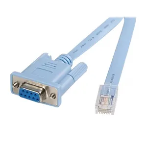 Аксессуар StarTech.com: Кабель для консоли маршрутизатора Cisco RJ45 (m) - DB9 (f), 6 футов, синий, с пожизненной гарантией